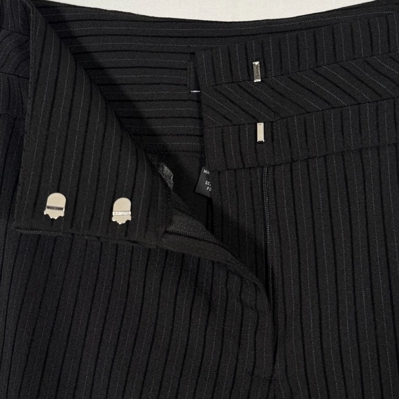 NWOT Studio 1940 Dress Pants Women's (35x32") Black Pinstripes Straight Workwear - Picture 3 of 7